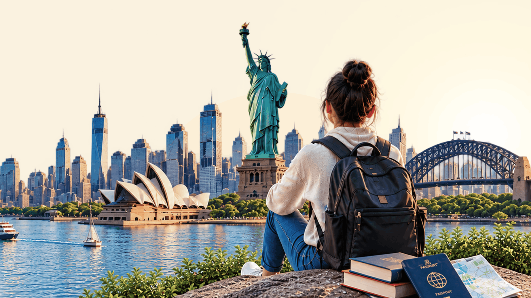 Students studying abroad